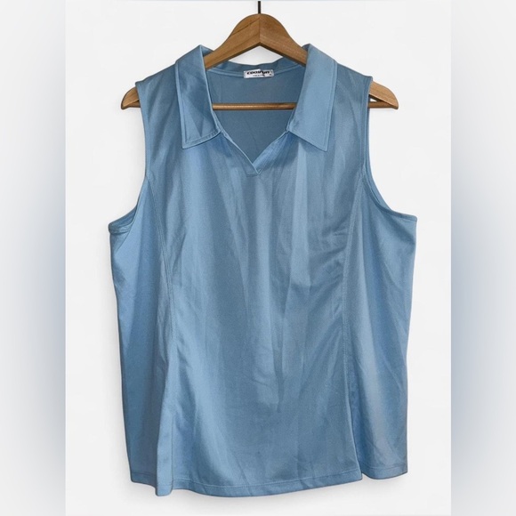 Women's Blue Sleeveless Top - Picture 1 of 4